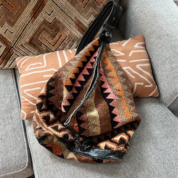 Vintage bucket shoulder/backpack bag - Picture 7 of 9